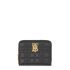 Lola black quilted wallet with gold logo