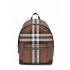 Brown checked Backpack