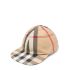 Vintage check reversible baseball cap