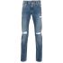 Distressed effect blue skinny Jeans