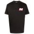 Black T-shirt with logo print on the chest