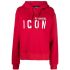 Icon print red Hoodie