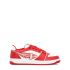 White and red Ej Planet low sneakers