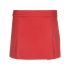 Front-slit red detail mini skirt