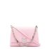 Pink embossed calfskin shoulder bag with 4G pattern