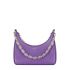 Mini violet Moon Cut-Out bag in leather with chain
