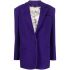 Purple single-breasted blazer