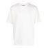 White logo-patch cotton T-shirt