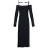 Black Long sleeve lingerie dress La robe Sierra