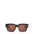 Brown Square D-frame sunglasse Les lunettes Baci