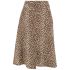 Brown animal print midi Skirt