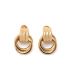 Gold earrings with rings