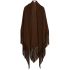 Brown Comte cape with bangs
