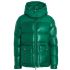 Masaya short green down jacket with hood