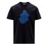 1 Moncler JW Anderson T-shirt blu con stampa logo
