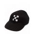 Embroidered logo black baseball Cap