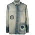 Blue/Grey cut-out denim Jacket