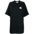 Black T-shirt pattern dress with print