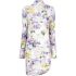 Multicolour floral-print ruched dress