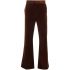 Brown velvet tailored trousers