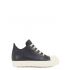 Strobe low kids sneaks in black and milk mousse leather