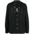 Long-sleeve cotton shirt black