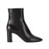 Lou black ankle boots with wide heel