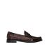 Brown tortoiseshell effect loafers