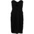 Black short dress with cut-out detail and sweetheart neckline