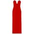 Red Audrey strapless maxi Dress