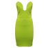 Audrey green strapless mini dress