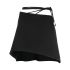 Black high-waisted asymmetrical mini skirt