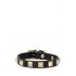 Black leather Bracelet with studs