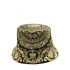 Cappello bucket reversibile con stampa barocca oro