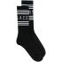 Black logo embroidered socks