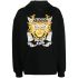 Black logo-print pullover hoodie