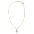 Gold Medusa pearl and chain Necklace