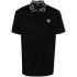 Greca collar black Polo Shirt