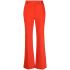 Red flared tailored trousers