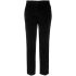 Black ribbed tapered pants