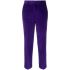Purple ribbed tapered pants