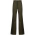 Mid-rise virgin-wool flared trousers