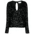 Cut-out sequinned top