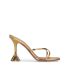 Gold criss-cross sandals