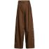 Brown pants with pleats