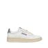 Medalist low white and silver leather trainers