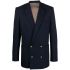 Navy blue double-breasted blazer