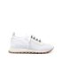 White fabric trainers