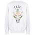 Grey Casa Way-embroidered cotton sweatshirt