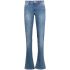 Mid-rise flared jeans